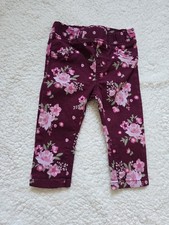 Garanimals Blumige Jeggings 12M   Burgundy Fl...