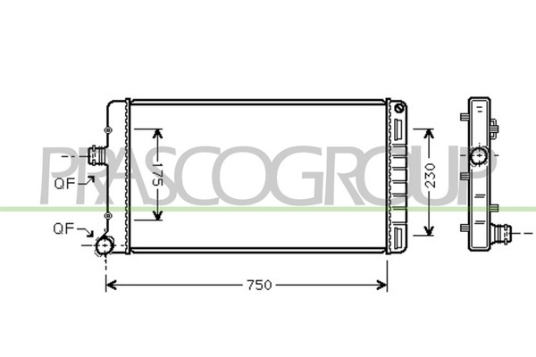 KüHler WasserküHler MotorküHler Passend FüR Fiat Punto 188 1.9 DS 60 188AX-image