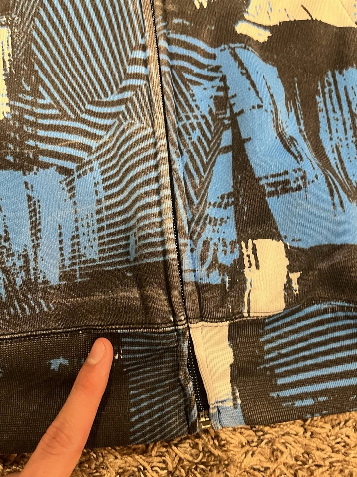 Sudadera con capucha y cremallera Y2K Volcom AOP talla L Foto 3 de 4