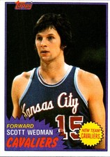 Scott Wedman 1981-82 Topps #19 Cleveland Cavaliers