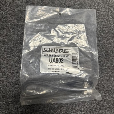 Shure UA802 Coaxial Cable Offers BNC to BNC Connection, 2 Foot