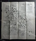 WW2 where the Flying Bombs Fell in Croydon  - NFS Fundraiser  Map 30 by 28cm