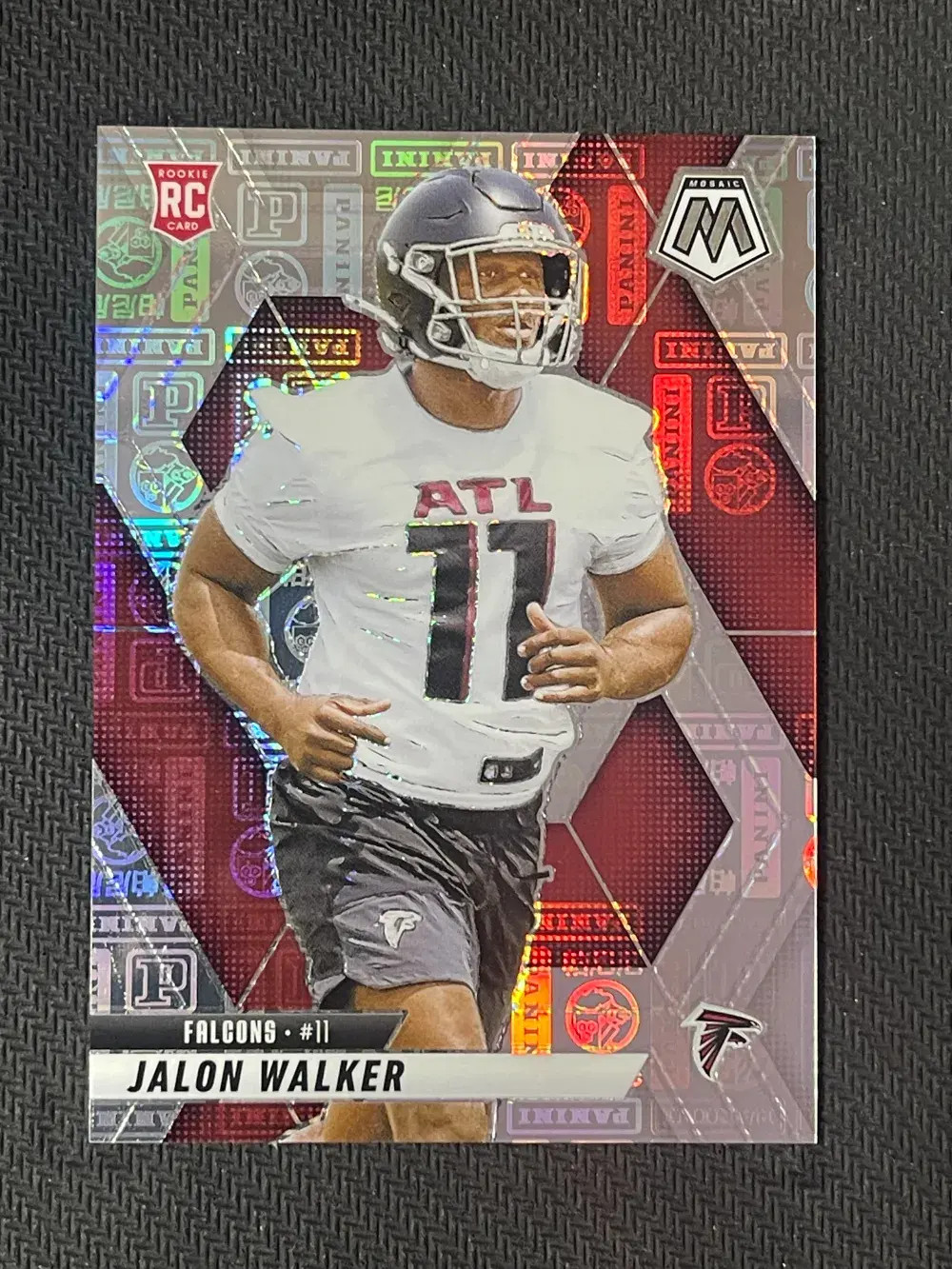 2025 Panini Mosaic - Silver Knight #377 Jalon Walker /149 RC Atlanta Falcons JP