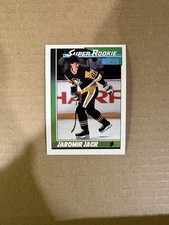 1991-92 O-Pee-Chee Jaromir Jagr Super Rookie Hockey Card. rookie card picture