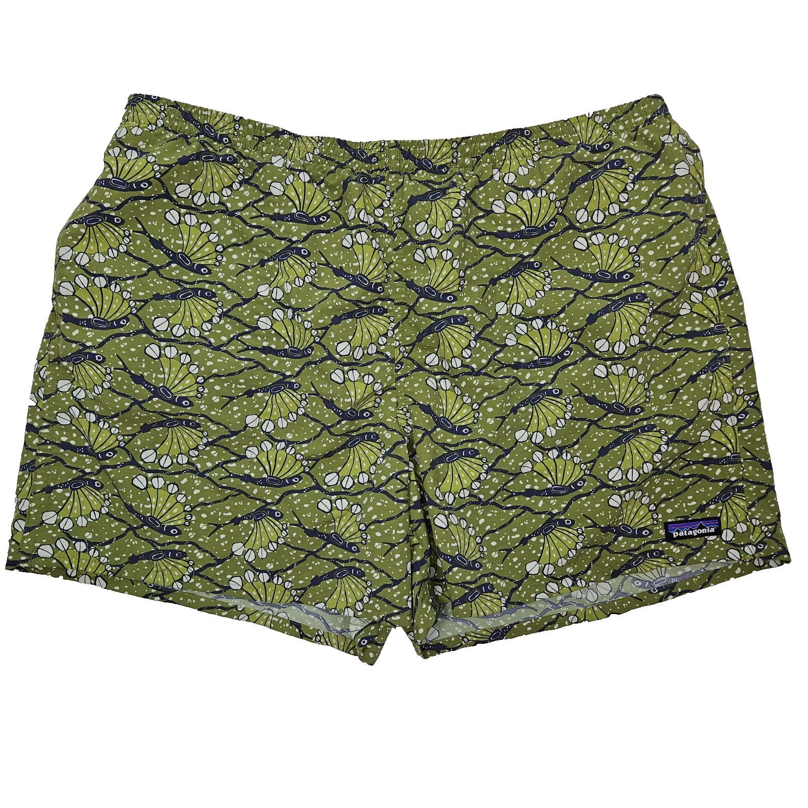 Patagonia Mens Baggies Shorts XXL Lined Quick Dry Lightweight Pockets Hexy Fish