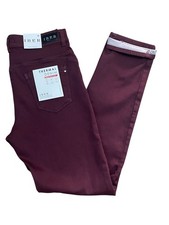 Jeans THERMAL DONNA elasticizzato colore bordeaux IBER mod. RIVOLI INB