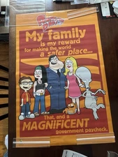 American Dad My Family is my reward 2005 poster Vintage
