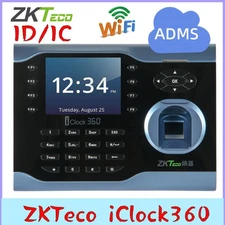 ZKTeco iClock360 TCP/IP Clock Time Biometric Fingerprint Time Attendance System