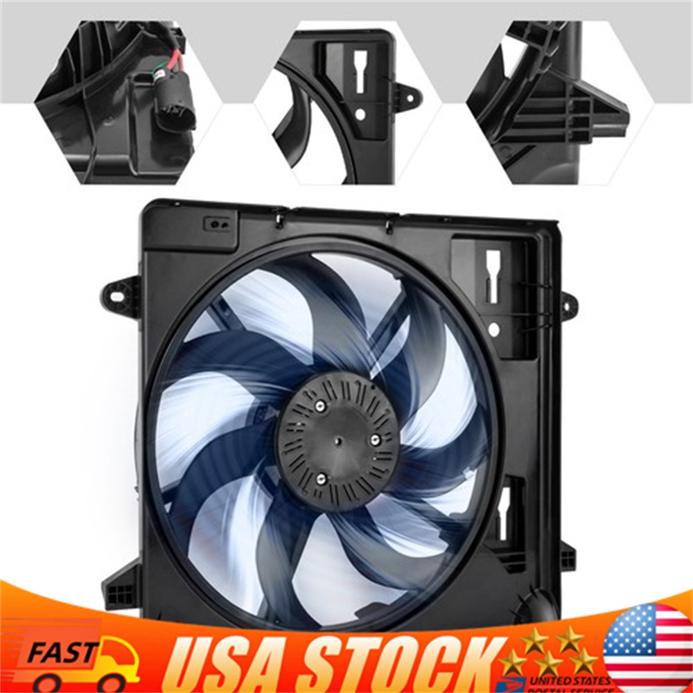 Fits 2012-2018 Jeep Wrangler Electric Radiator Cooling Fan Assembly 624080 New