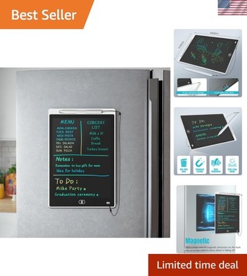Magnetic Board for Fridge, 9.8 ×6.7  Small LCD Writing Tablet Blackboard Groc...