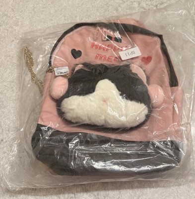 GULIGULI BAMBOO Large Plush Cat Backpack   2-in-1 Convertible Bag NWT