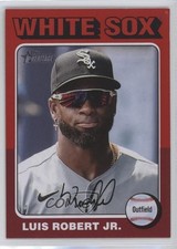 2024 Topps Heritage Red Border Luis Robert Jr (White Above Card Number) 07h2