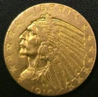 1910 $5 Indian Head Gold Half Eagles - US gold Coing *RAW/UNCERTIFIED