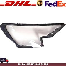 Right Side For 2019-2023 Audi Q8 Car Headlight Clear Lens Cover Shell Lampshade