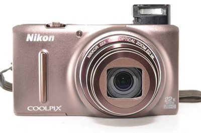 NIKON COOLPIX S9500 Sepia Brown Digital Camera English Working