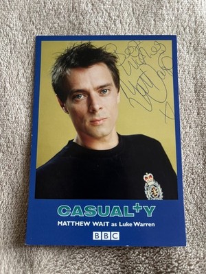 MATTHEW WAIT (UNFALL) HANDSIGNIERTE OFFIZIELLE BBC CAST KARTE