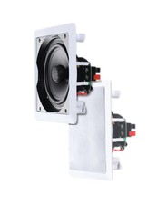 In-Wall Ceiling Speaker 2 Way Hi-Fi 180W Water Resistant Kitchen Bathroom PAIR