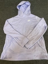 Nike Women s Hoodie Small Lavender Purple Pullover Swoosh Sweatshirt Pink