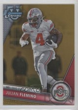 2023 Bowman U Chrome Gold Refractor 45/50 Julian Fleming #109 rp9