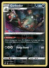 Pokemon Cards Garbodor 118/192 Reverse Holo Rebel Clash Rare NM