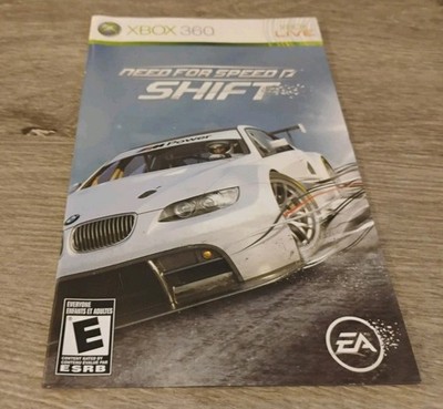 Need for Speed: Shift (Microsoft Xbox 360, 2009) Manual Only