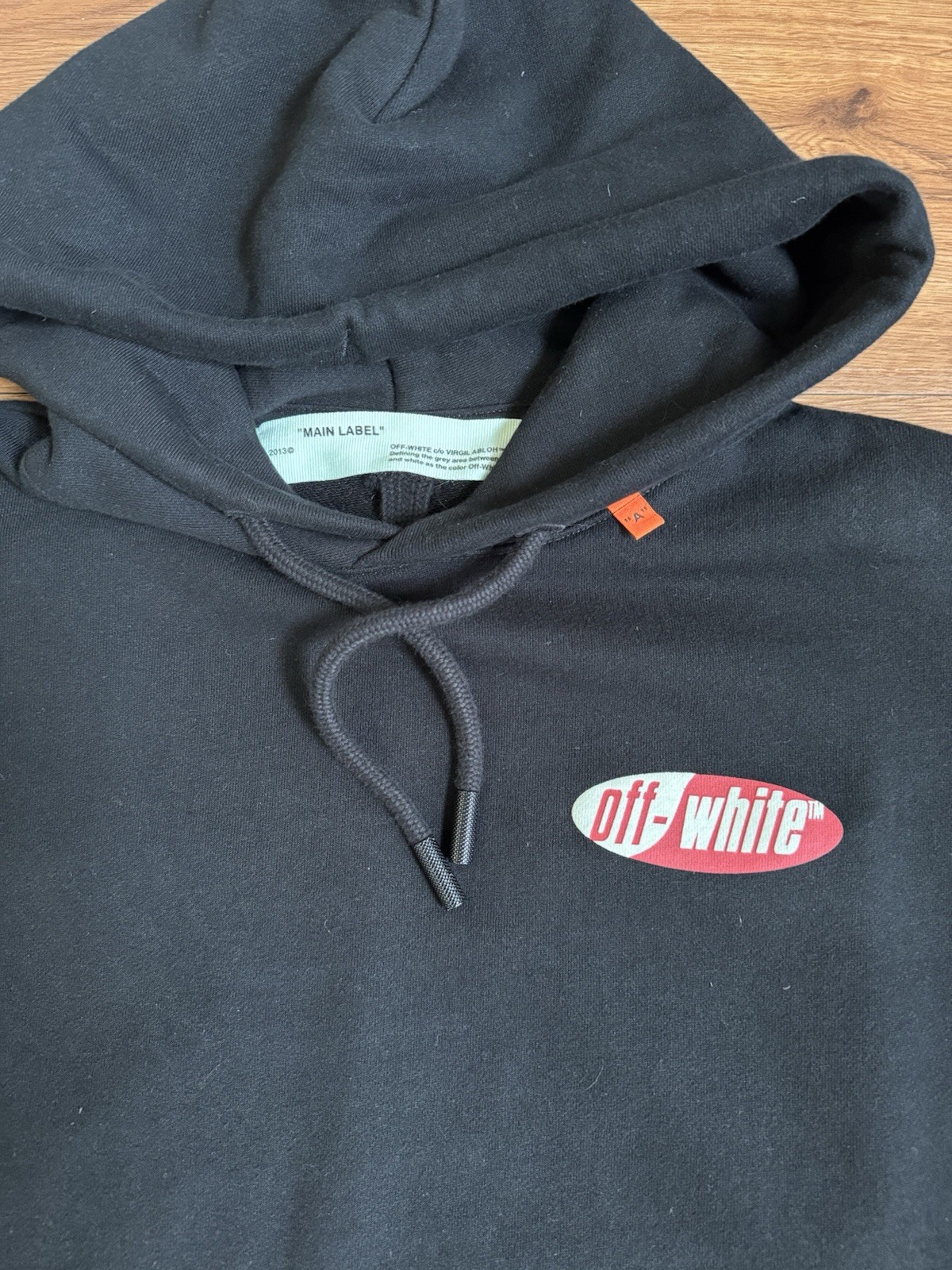 Off-White Diagonal Split Logo Hoodie Medium 2019 … - image 5