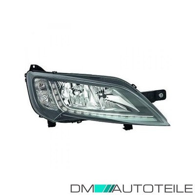 Scheinwerfer Depo LED TGFL schwarz rechts passt für Citroen/Fiat/Peugeot ab 14