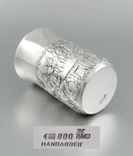 Trinkbecher Silber 800 teilvergoldet von AMD Adam Manns für  Bier Wein u.a.