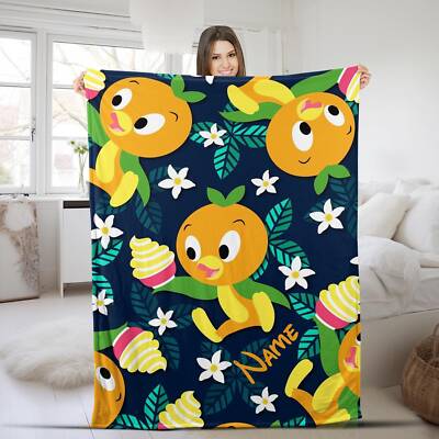 Custom Orange Bird Blanket, Disney Orange Bird, Disney Blanket, Sunshine, Magic