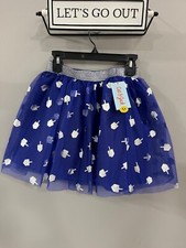 Cat  Jack Girls Tutu Skirt, Blue Size M 7/8 
