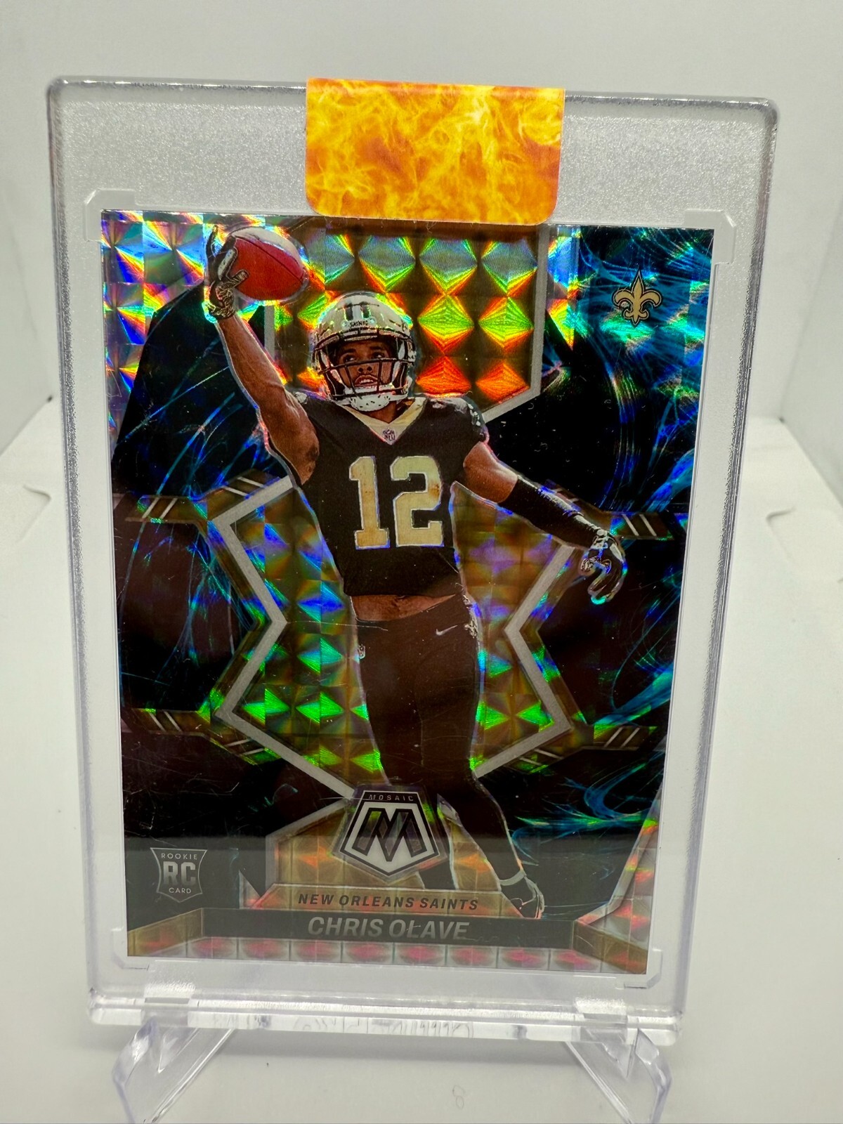 2022 Panini Mosaic - Rookies Genesis Mosaic Prizm #313 Chris Olave (RC)