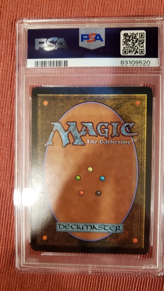2001 MTG APOCALYPSE FOIL FIRE ICE signed by Franz Vohwinkel #128 PSA 6 Auto 9 - Image 2 of 2