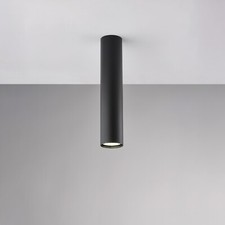 Plafoniera cilindro da soffitto design moderno nero 1 luce BON-712