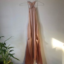 UO Urban Outfitters Out from Under Halter Dress Tunic Top Pockets Asymmetrical
