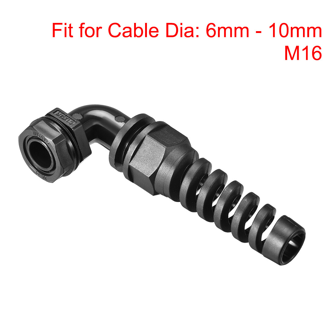 Uxcell 10Pcs M16 IP68 Waterproof Cable Glands - Nylon Connectors For 4-8mm Diameter Wires