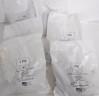 McMaster-Carr COV0713Z1 HD Galvanized Steel Loop Straps 3/8'' (Lot of 137)