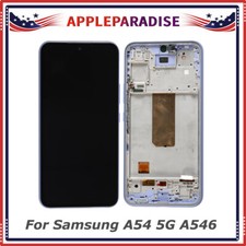 LCD Display Touch Screen Replacement for Samsung Galaxy A54 5G A546 Purple Frame