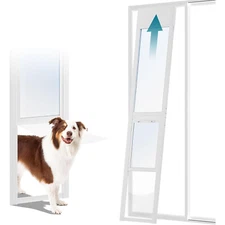 ABORON Dog Door For Sliding Glass Door 80.71" to 86.61" Adjustable Height Insert