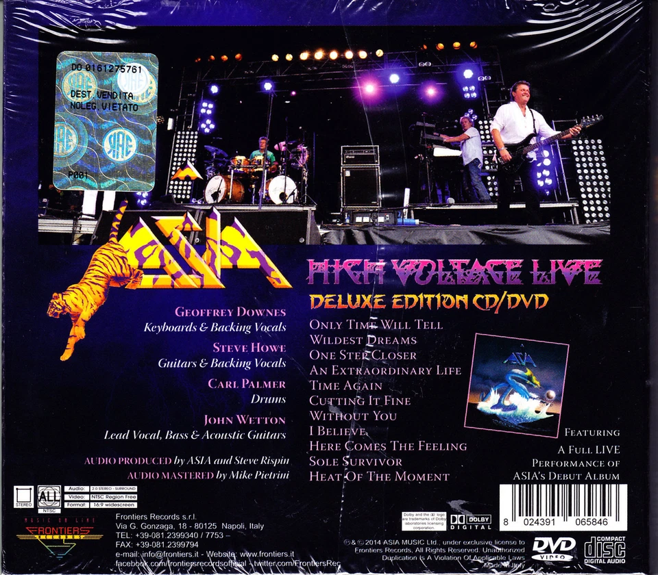 ASIA high voltage live Deluxe Edition CD + DVD NEU OVP/Sealed - Bild 2 von 2