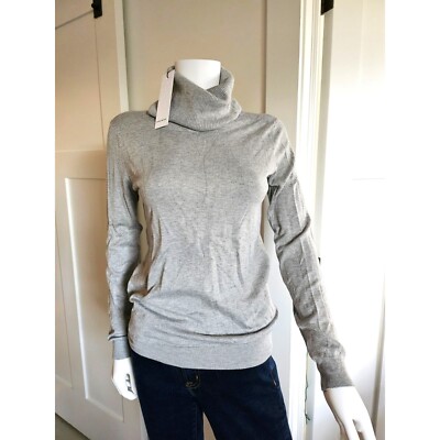 Vero Moda Soft Grey Turtleneck Sweater Size S