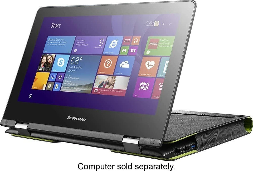 Lenovo 11 Inch Laptop Sleeve - Flex 11" Slot-in Sleeve Laptop Case, Grey - Image 4 of 4