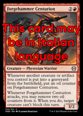 MTG 4x FORGEHAMMER CENTURION EXC - CENTURIO MAGLIOFORGIA 130 - ONE - MAGIC