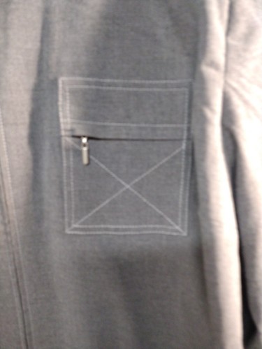Evan-Picone Blazer 24W Gray Lined Full Zipper Suit Jacket Stretch - Picture 3 of 22