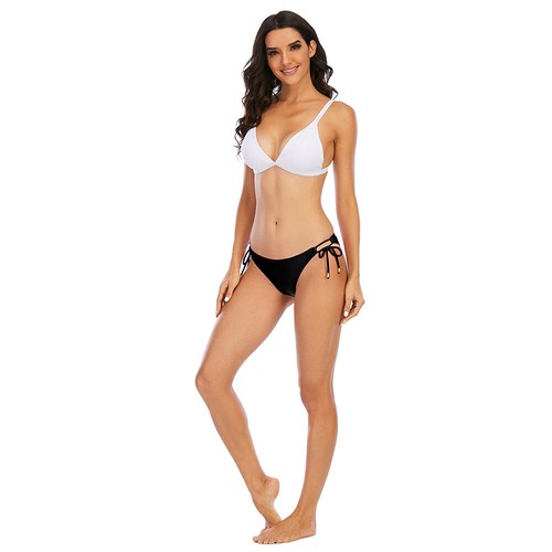 Womens Low Waist Bikini Bottom Swimwear Briefs Beachwear Sexy Side Tie Thongs - Picture 4 of 15