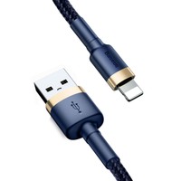 Baseus Cafule USB-A Lightning Kabel 1M Qc 3.0 2.4A Blau/Gold