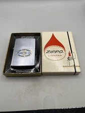 1956 Zippo Lighter Mid-Continent Plastic CO. Odessa Texas - Nice - In Box