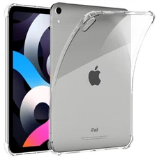 For iPad Air 5th/4th Gen 10.9 in Case Clear TPU Shockproof Protective Slim Cover