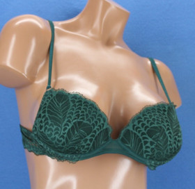 La Perla Studio 1 Lace Underwire Padded Insert Push Up Bra Size 32 #D9360