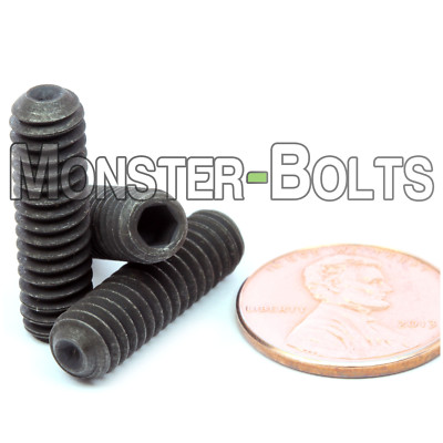 #ad 1 4 20 Socket Set Screws w Cup Point Alloy Steel w Black Oxide Coarse Inch $9.83