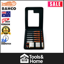Bahco 6 Peice Chisel Set with Rubberised Handle 6-32 mm with Sharpening Stone